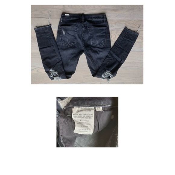 Lovers and friends dark gray distressed jeans - Picture 2 of 2